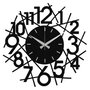 Wallity Rasputin Reloj de Pared Decorativo Negro